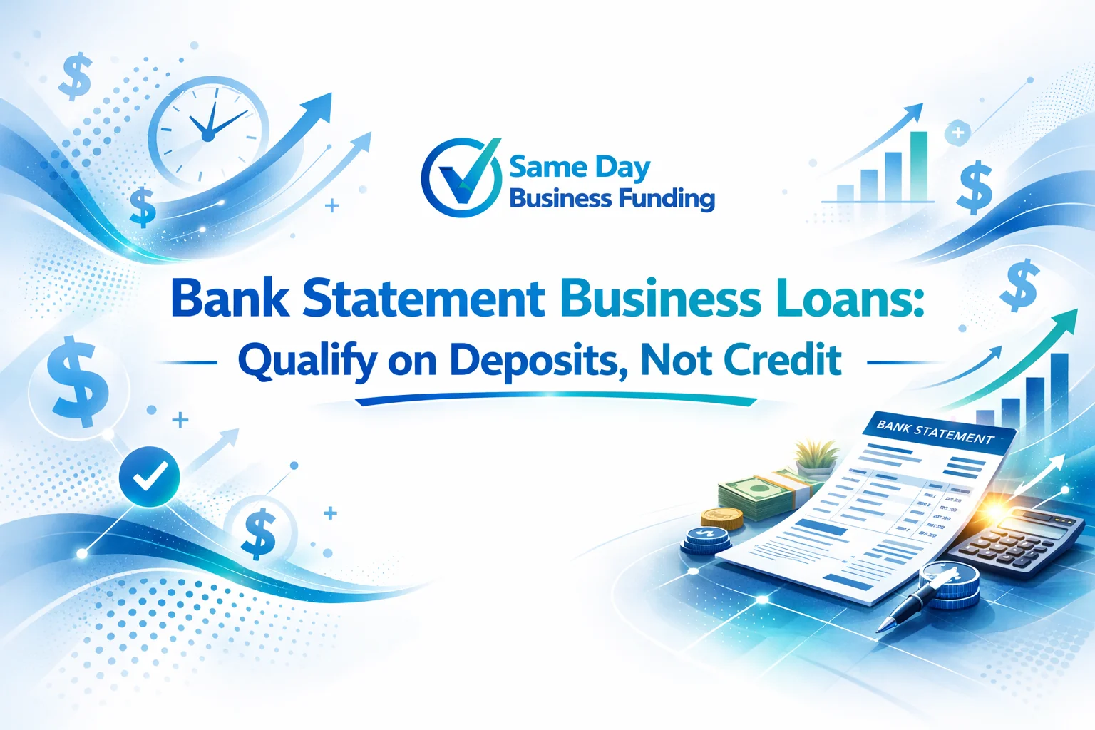 Bank statement business loans that qualify based on deposits not credit score