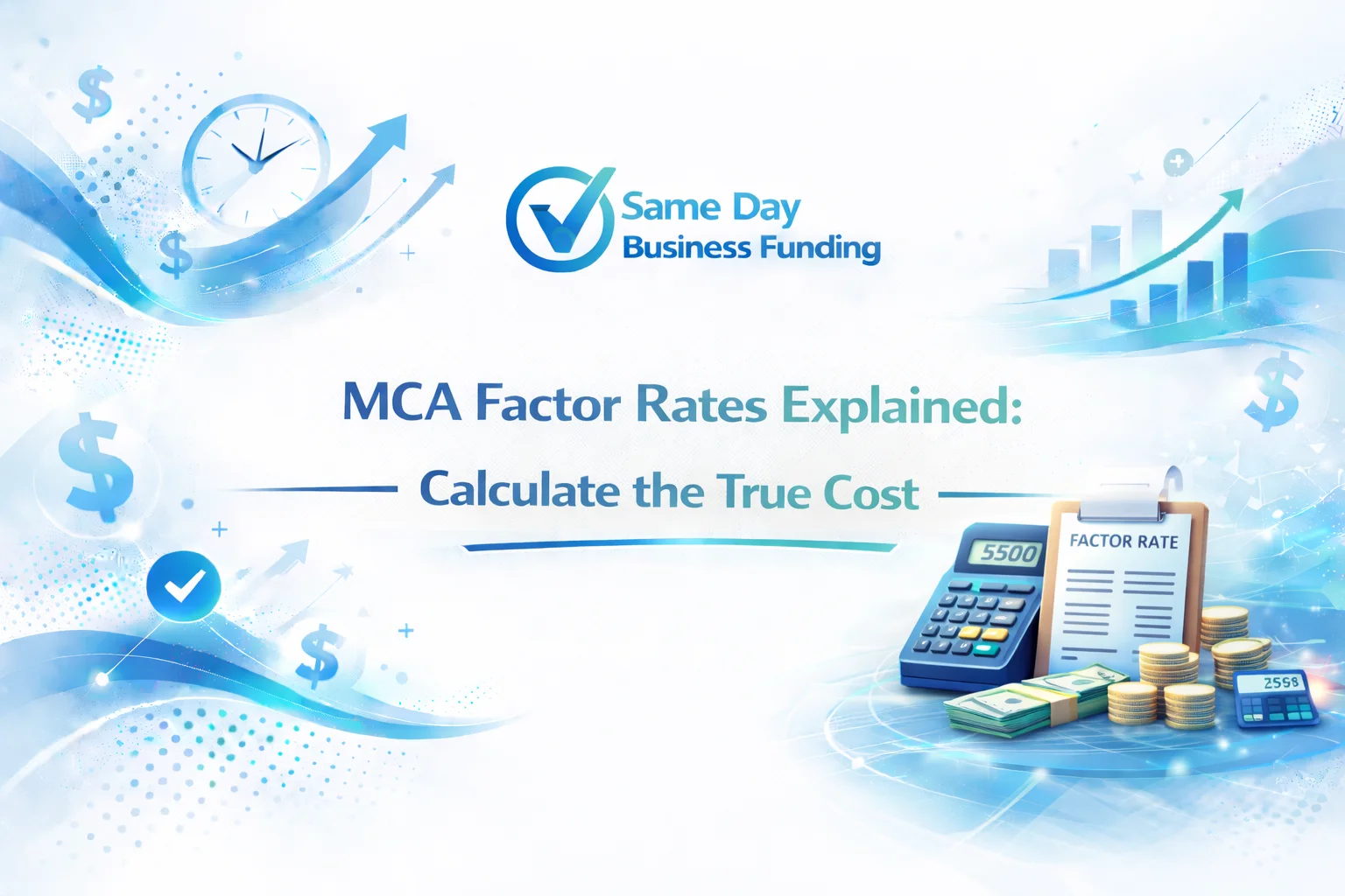 MCA Factor Rates Explained guide from Same Day Business Funding