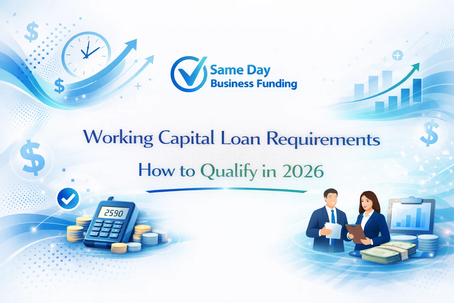 Working capital loan requirements including credit score revenue and documentation