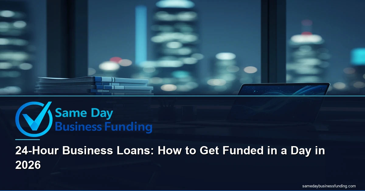24 hour business loan - fast approval funding for small business owners | Same Day Business Funding