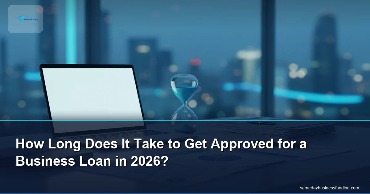 How long does it take to get approved for a business loan - approval timelines by lender type | Same Day Business Funding
