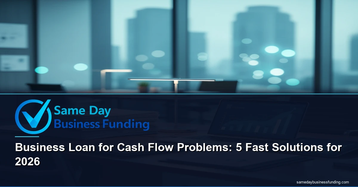 business loan for cash flow problems - 5 fast funding solutions for small businesses | Same Day Business Funding