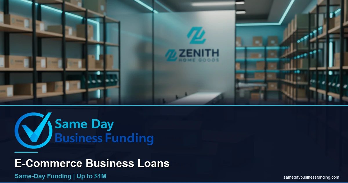 E-commerce business owner approved for same day business funding with Same Day Business Funding
