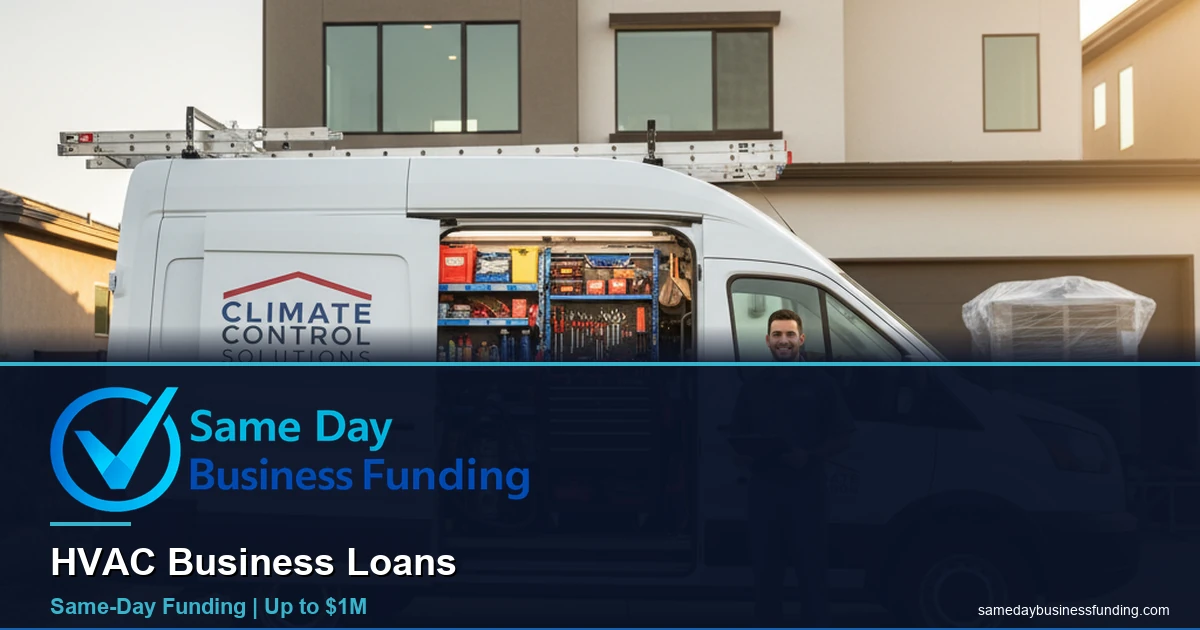 HVAC contractor approved for same day business funding with Same Day Business Funding