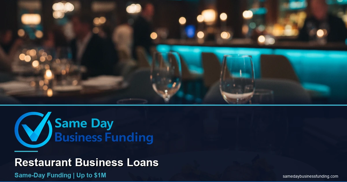 Restaurant owner approved for same day business funding with Same Day Business Funding