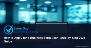 how to apply for a business term loan - step by step guide | Same Day Business Funding