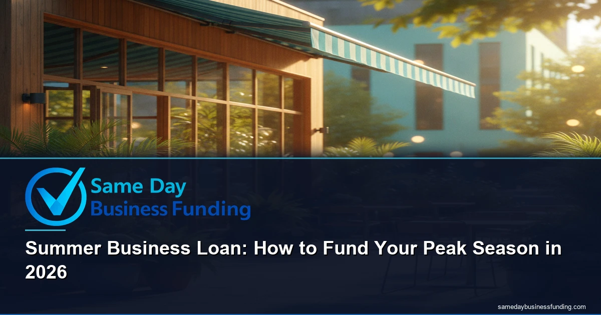 Summer business loan - fast seasonal funding for small business peak season | Same Day Business Funding
